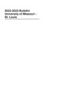 UMSL Bulletin 2022-2023 by University of Missouri-St. Louis