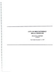 Financial Report, 2007 by City of Breckenridge Hills