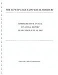 Comprehensive Annual Financial Report, 2003