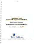 Basic Financial Statements, 2007 by Crestwood Point Community Improvement District