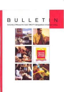 UMSL Bulletin 1996-1997