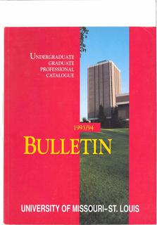 UMSL Bulletin 1993-1994