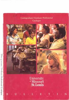 UMSL Bulletin 1987-1988