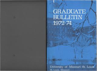 UMSL Bulletin 1972-1974 Graduate