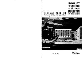 UMSL Bulletin 1965-1966