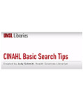 CINAHL Basic Search Tips by Judy Schmitt and Helena Marvin