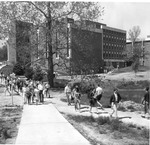 Benton Hall - Students Walking to Classes, C. Late 1960s 62 by University of Missouri-St. Louis and Ed Beckman