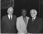William Symes, Monsanto Foundation - Richard Bonner, Lessie Bates Neighborhood House - Chancellor Arnold Grobman, C. 1984 1151 by University of Missouri-St. Louis