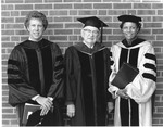 Ward Barnes, Commencement Speaker and Award Recipient, Lance Leloup, Chancellor Barnett 3547 by University of Missouri-St. Louis