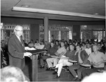 Ward Barnes Addressing Students In Old Administration Building; Bellerive Country Club 4239 by University of Missouri-St. Louis