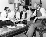 Senator Spark Matsunaga, James Laue, and Unidentified, C. 1980 4350 by University of Missouri-St. Louis
