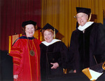 Commencement; Chancellor Touhill with Honorary Degree Recipients, Judith and Adam Aronson 4850 by University of Missouri-St. Louis