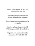Employee Salary Report [University of Missouri - St. Louis] 2024 by University of Missouri-St. Louis